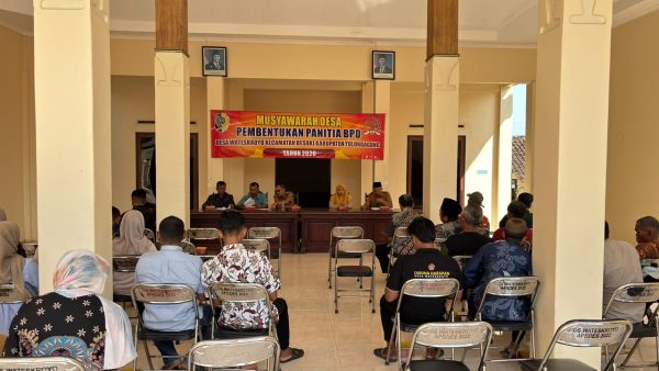 Desa Wateskroyo Gelar Musyawarah Desa Pembentukan Panitia Pemilihan Anggota BPD